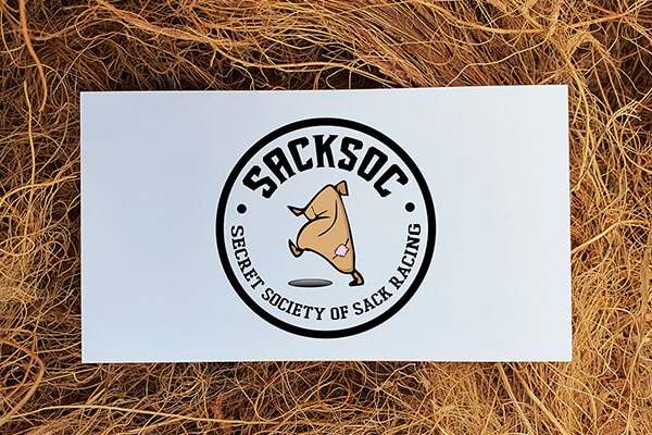 Gravity Sucks Design - SackSoc Racing Club Logo Design